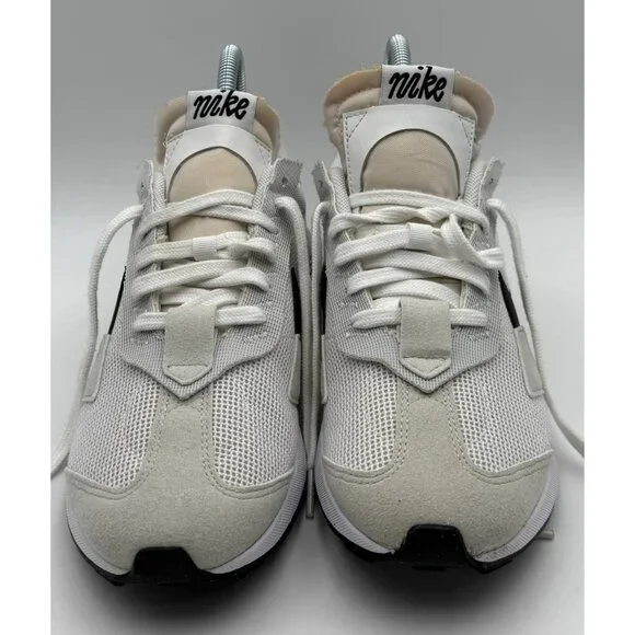 Nike Waffle One White Black Men US 8.5 Mesh Sneakers DM0008-100 - Picture 4 of 15